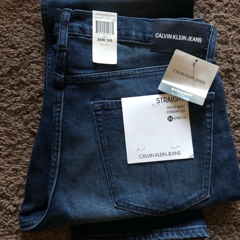 Clavin Klein Men Blue Jeans 36W 34L